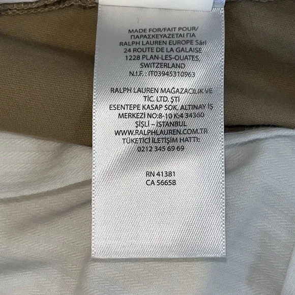 Polo Ralph Lauren Shorts Mens 29 Beige Tan Chino Cotton Twill All Over Pony Logo - Picture 8 of 11